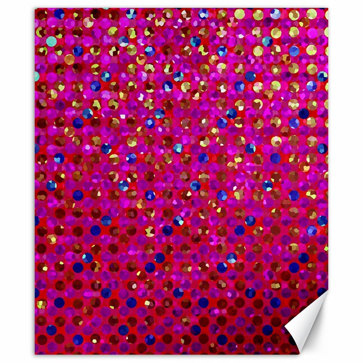 Polka Dot Sparkley Jewels 1 Canvas 20  x 24  