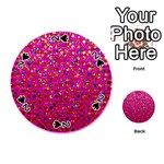 Polka Dot Sparkley Jewels 1 Playing Cards 54 (Round)  Front - Spade2