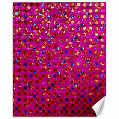 Polka Dot Sparkley Jewels 1 Canvas 11  X 14   by MedusArt