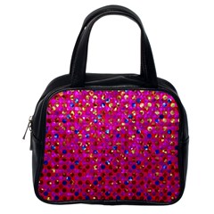 Polka Dot Sparkley Jewels 1 Classic Handbags (one Side) by MedusArt