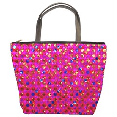 Polka Dot Sparkley Jewels 1 Bucket Bags by MedusArt