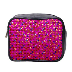 Polka Dot Sparkley Jewels 1 Mini Toiletries Bag 2-side by MedusArt