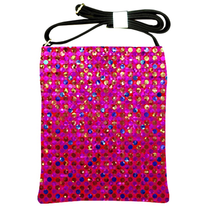 Polka Dot Sparkley Jewels 1 Shoulder Sling Bags