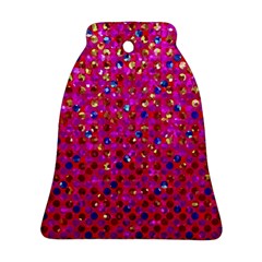 Polka Dot Sparkley Jewels 1 Ornament (bell)  by MedusArt