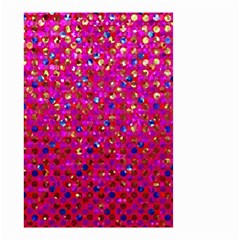 Polka Dot Sparkley Jewels 1 Small Garden Flag (two Sides) by MedusArt