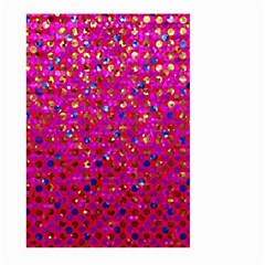 Polka Dot Sparkley Jewels 1 Large Garden Flag (two Sides) by MedusArt