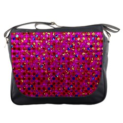 Polka Dot Sparkley Jewels 1 Messenger Bags by MedusArt