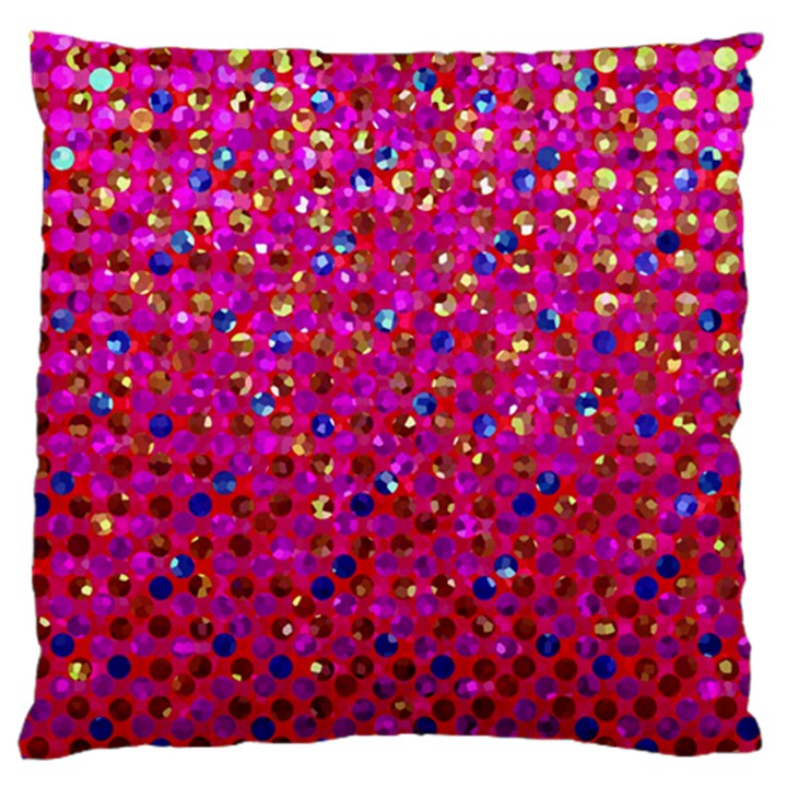 Polka Dot Sparkley Jewels 1 Large Cushion Cases (One Side) 