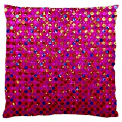 Polka Dot Sparkley Jewels 1 Standard Flano Cushion Cases (one Side)  by MedusArt