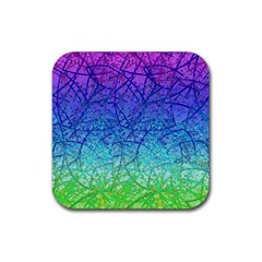 Grunge Art Abstract G57 Rubber Coaster (square) by MedusArt