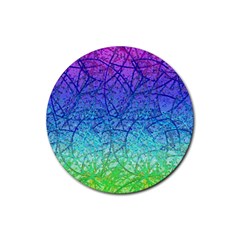 Grunge Art Abstract G57 Rubber Coaster (round) by MedusArt