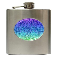 Grunge Art Abstract G57 Hip Flask (6 Oz) by MedusArt