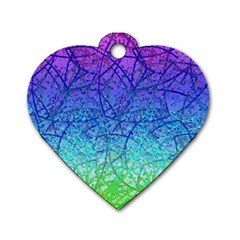 Grunge Art Abstract G57 Dog Tag Heart (one Side) by MedusArt