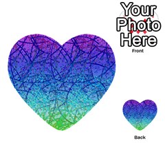 Grunge Art Abstract G57 Multi-purpose Cards (heart)  by MedusArt