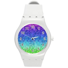 Grunge Art Abstract G57 Round Plastic Sport Watch (m) by MedusArt