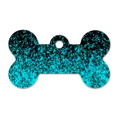 Glitter Dust G162 Dog Tag Bone (one Side) by MedusArt