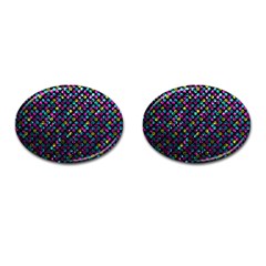 Polka Dot Sparkley Jewels 2 Cufflinks (oval) by MedusArt