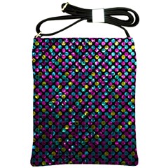 Polka Dot Sparkley Jewels 2 Shoulder Sling Bags by MedusArt