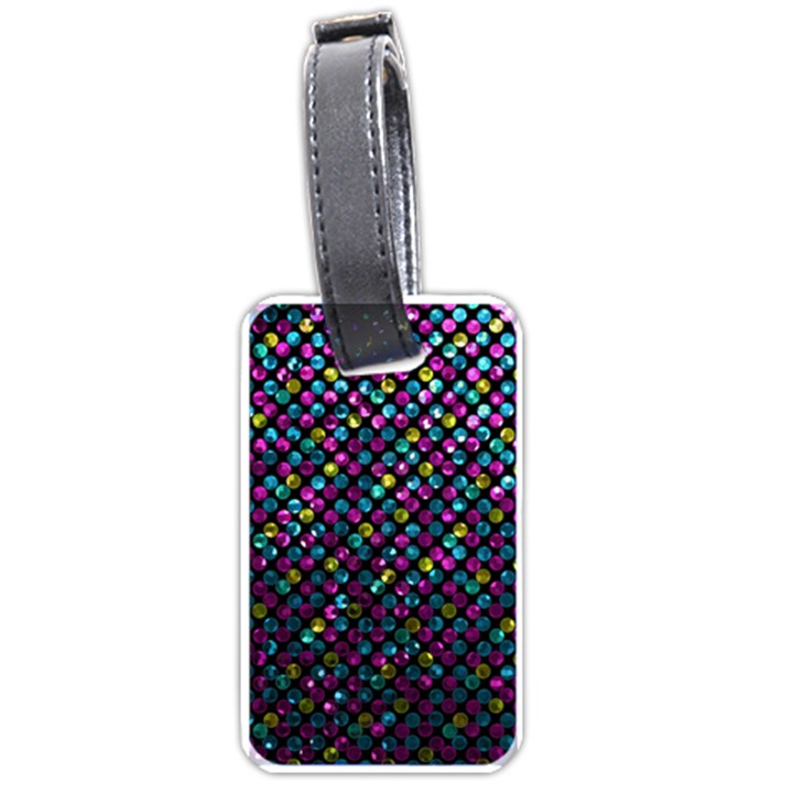 Polka Dot Sparkley Jewels 2 Luggage Tags (One Side) 