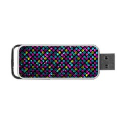 Polka Dot Sparkley Jewels 2 Portable Usb Flash (two Sides) by MedusArt