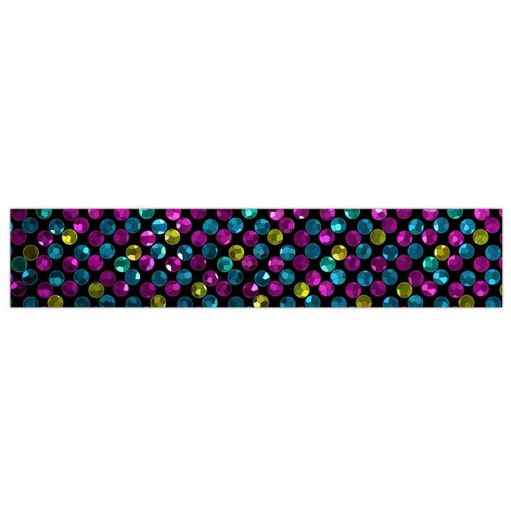 Polka Dot Sparkley Jewels 2 Flano Scarf (Small) 