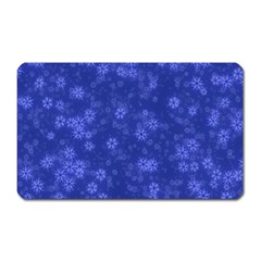 Snow Stars Blue Magnet (rectangular) by ImpressiveMoments