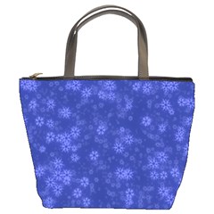 Snow Stars Blue Bucket Bags by ImpressiveMoments