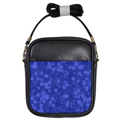 Snow Stars Blue Girls Sling Bags by ImpressiveMoments