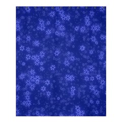 Snow Stars Blue Shower Curtain 60  X 72  (medium)  by ImpressiveMoments