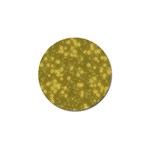 Snow Stars Golden Golf Ball Marker (10 pack) Front