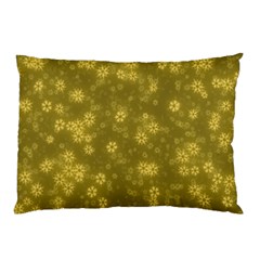 Snow Stars Golden Pillow Cases by ImpressiveMoments