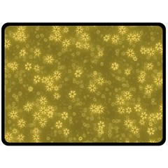 Snow Stars Golden Fleece Blanket (large)  by ImpressiveMoments