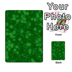 Snow Stars Green Multi-purpose Cards (rectangle)  by ImpressiveMoments