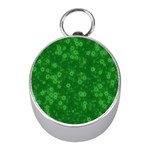 Snow Stars Green Mini Silver Compasses Front