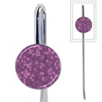 Snow Stars Lilac Book Mark Front