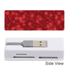 Snow Stars Red Memory Card Reader (stick)  by ImpressiveMoments