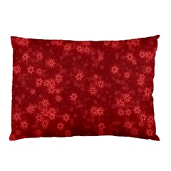 Snow Stars Red Pillow Cases (two Sides) by ImpressiveMoments