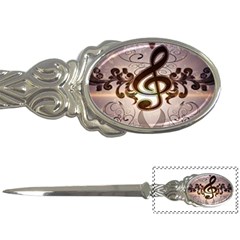 Music, Wonderful Clef With Floral Elements Letter Openers by FantasyWorld7