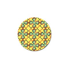 Shapes On A Yellow Background Golf Ball Marker (10 Pack) by LalyLauraFLM