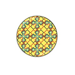 Shapes On A Yellow Background Hat Clip Ball Marker by LalyLauraFLM