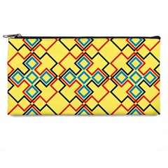 Shapes On A Yellow Background Pencil Case by LalyLauraFLM