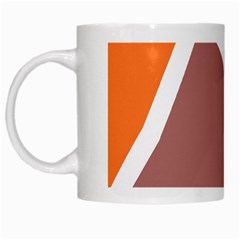 Misc Shapes In Retro Colors White Mug by LalyLauraFLM