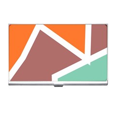 Misc Shapes In Retro Colors Business Card Holder