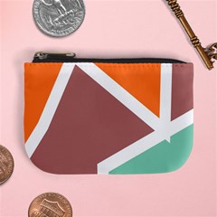 Misc Shapes In Retro Colors Mini Coin Purse by LalyLauraFLM