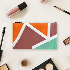 Misc Shapes In Retro Colors Cosmetic Bag (small) by LalyLauraFLM