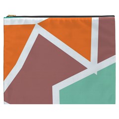 Misc Shapes In Retro Colors Cosmetic Bag (xxxl) by LalyLauraFLM