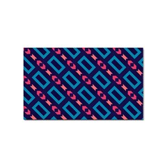 Rectangles And Other Shapes Pattern Sticker (rectangular)