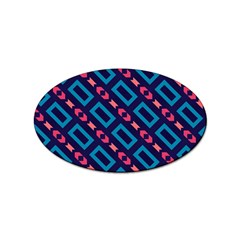 Rectangles And Other Shapes Pattern Sticker Oval (10 Pack) by LalyLauraFLM