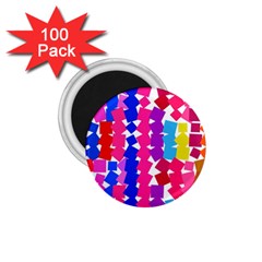 Colorful Squares 1 75  Magnet (100 Pack)  by LalyLauraFLM