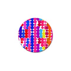 Colorful Squares Golf Ball Marker